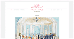 Desktop Screenshot of liveweddingpaintings.com