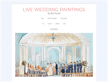 Tablet Screenshot of liveweddingpaintings.com